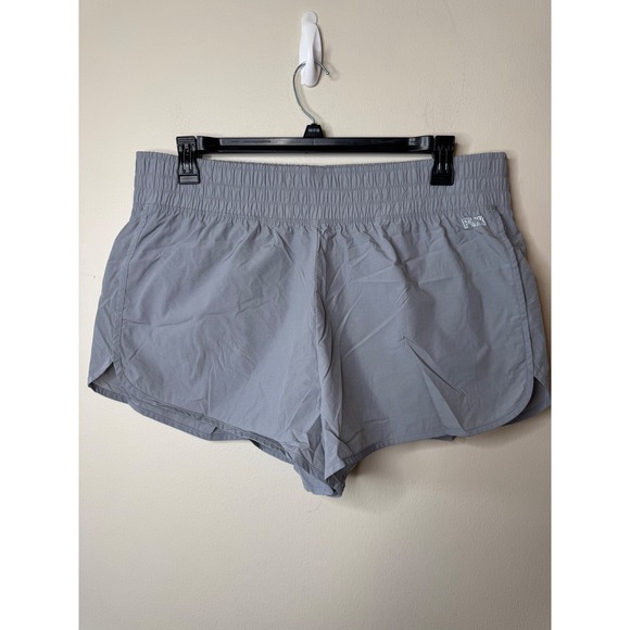 PINK Victoria's Secret Pants - Pink Victoria's Secret Active Gray Smocked Waist Running Shorts Pockets Liner